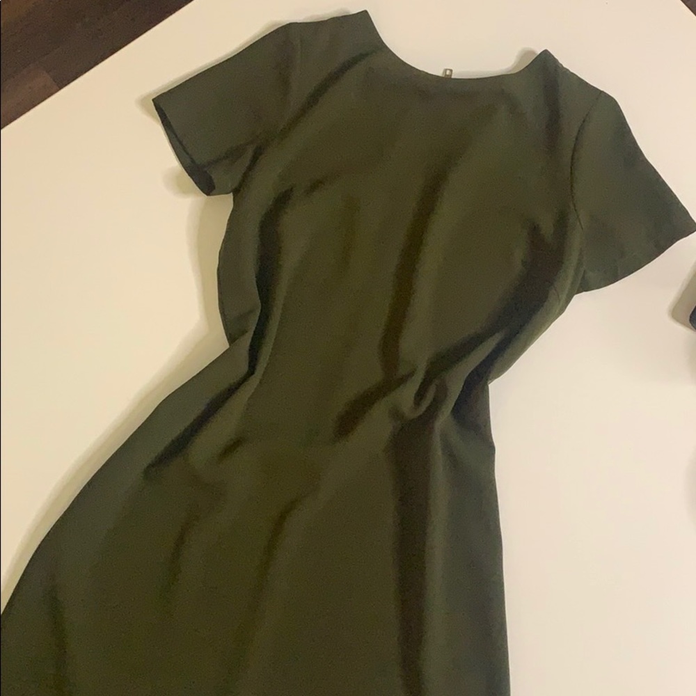Lulus Olive T-Shirt Work Dress XS